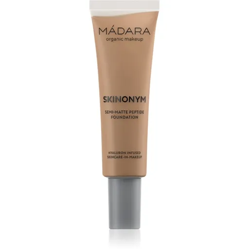 MÁDARA Skinonym Semi-Matte Peptide dlouhotrvající make-up s peptidy odstín #65 Warm Tan 30 ml