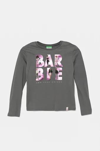 Dětské bavlněné tričko s dlouhým rukávem United Colors of Benetton