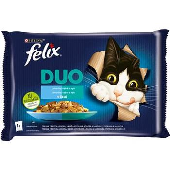 Felix Fantastic DUO treska a losos, losos a sardinky, sleď a pstruh, pstruh a makrela 4 x 85 g (7613039757796)