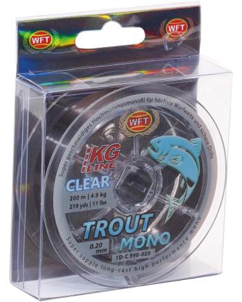 Wft vlasec trout mono black 200 m - 0,20 mm 4,9 kg