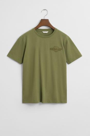 TRIČKO GANT TONAL AS SS T-SHIRT WASHED OLIVE