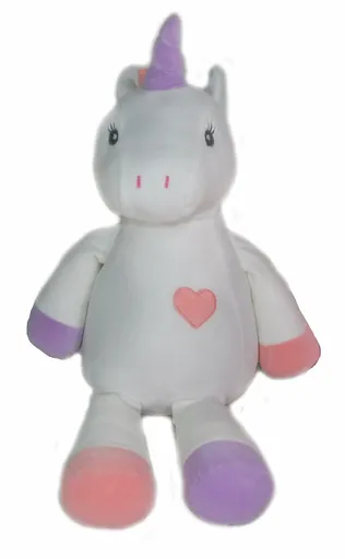 Plyšák Jednorožec bílý – 40 cm