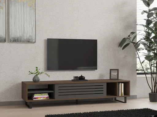 TV stolek Eray - Walnut, Anthracite