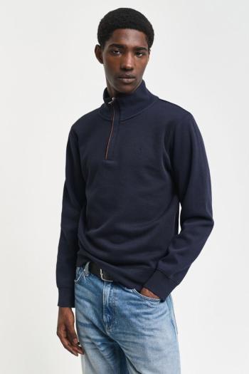 MIKINA GANT SACKER RIB HALF ZIP EVENING BLUE