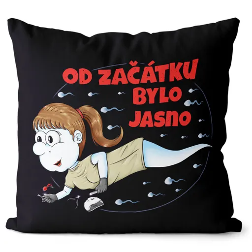 Polštář Nehtařská spermie (Velikost: 55 x 55 cm)