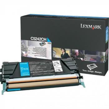 Lexmark C5242CH azurový (cyan) originální toner