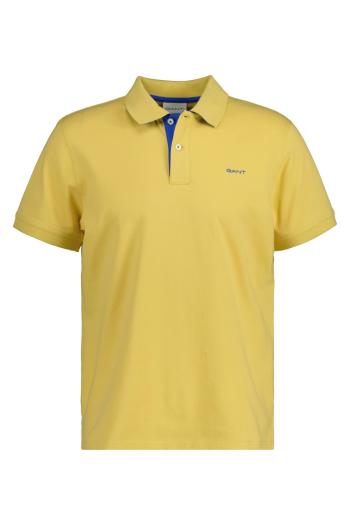 POLOKOŠILE GANT REG CONTRAST PIQUE SS RUGGER PARCHMENT YELLOW