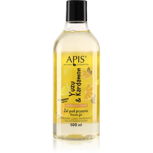 Apis Natural Cosmetics Harmony Shot Yuzu & Cardamom harmonizující sprchový gel 500 ml