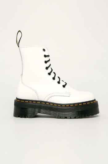 Kožené farmářky Dr. Martens 15265100-White