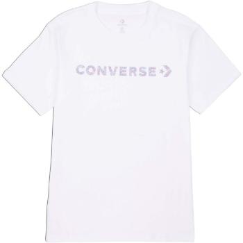 Converse WORDMARK SS TEE Dámské tričko, bílá, velikost