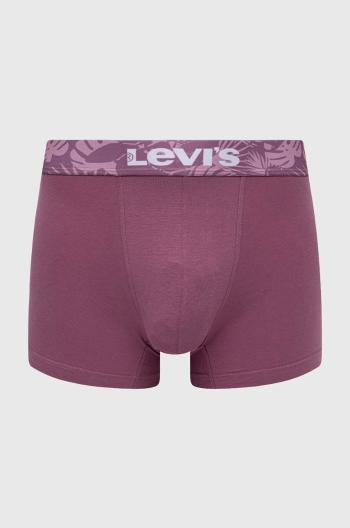 Boxerky Levi's 2-pack pánské, růžová barva