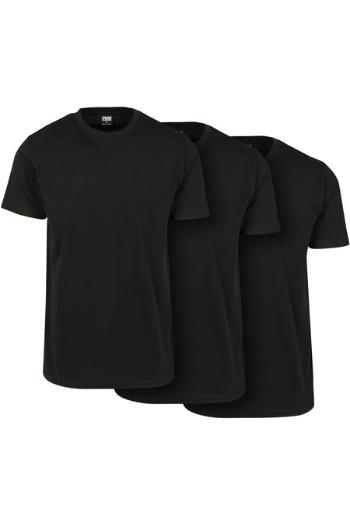 Urban Classics Basic Tee 3-Pack black/black/black - 3XL