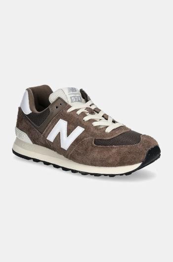 Sneakers boty New Balance 574 hnědá barva, U574RBI