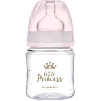 Canpol babies Royal Baby kojenecká láhev 0m+ Pink 120 ml