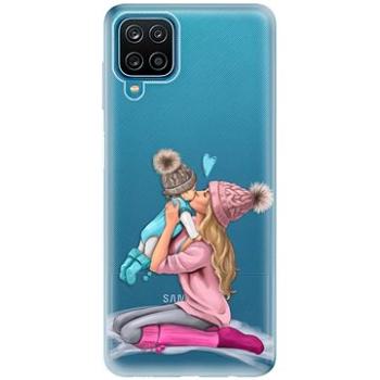 iSaprio Kissing Mom - Blond and Boy pro Samsung Galaxy A12 (kmbloboy-TPU3-A12)