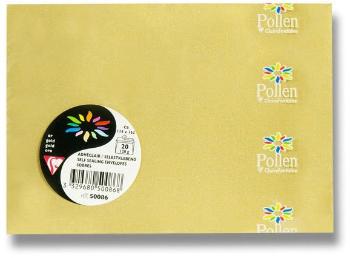 Boríték CLAIREFONTAINE C6 arany 120g - 20 db-os csomag