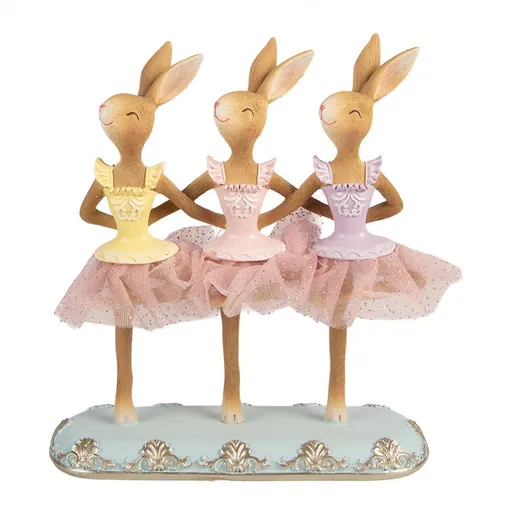 Červená vánoční dekorace Santa se stromečkem - 35*28*83 cm Clayre & Eef