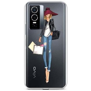 TopQ Kryt Vivo Y76 5G silikon Lady 2 72519 (Sun-72519)