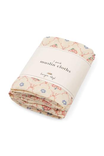 Dětská plenka Konges Sløjd 3 PACK MUSLIN CLOTH GOTS 3-pack KS101875