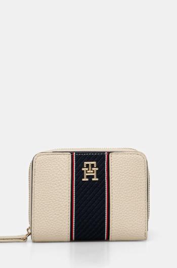 Peněženka Tommy Hilfiger béžová barva, AW0AW16924