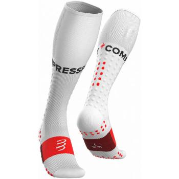 Compressport FULL SOCKS RUN Kompresní běžecké podkolenky, bílá, velikost