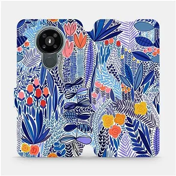 Flip pouzdro na mobil Nokia 3.4 - MP03P Modrá květena (5903516762934)