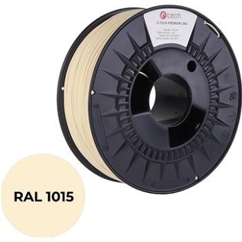 C-TECH filament PREMIUM LINE PETG slonová kost světlá RAL1015 (3DF-P-PETG1.75-1015)