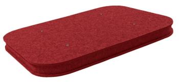 Mega Acoustic AcouCloud Flat PET 7 cm Dark Red Absorpční penový panel