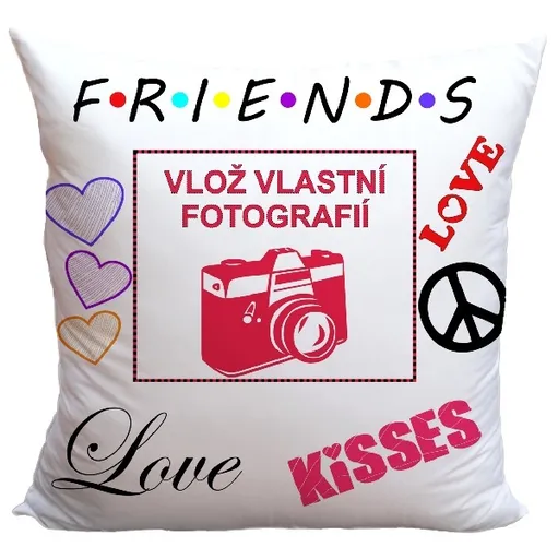 Polštář Friends (vlož fotografií)