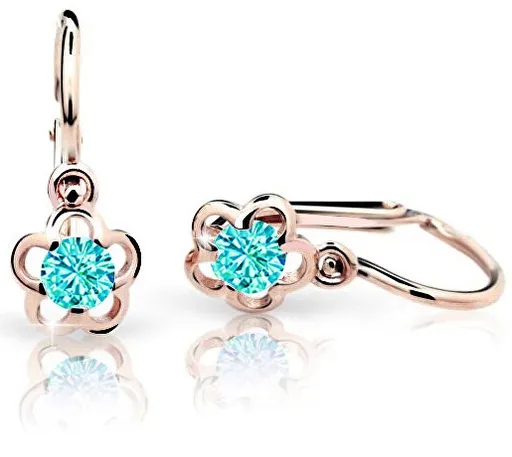 Cutie Jewellery Dětské náušnice C1945-10-X-4 světle zelená