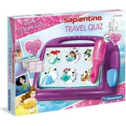Clementoni Cestovní elektronický kvíz Disney Princezny