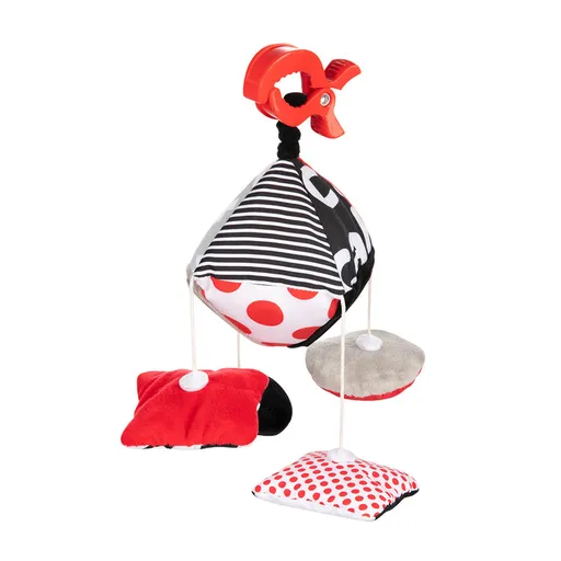 CANPOL BABIES Hračka kontrastní závěsná s klipem Sensory