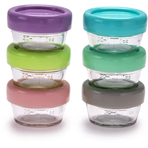 Melii Glass Food Container úložný box na potraviny 6x59 ml