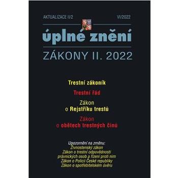 Aktualizace II/2 – Trestní zákoník, Trestní řád: Zákon o Rejstříku trestů (9771802833189)