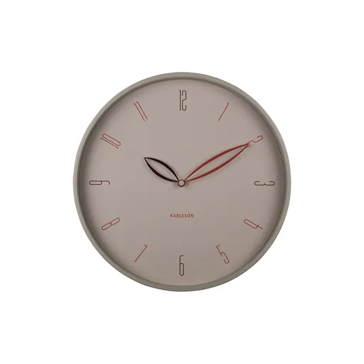 Karlsson 6012WG designové nástěnné hodiny béžová, pr. 40 cm