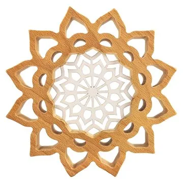 AMADEA Mandala s vkladem na zavěšení, masivní dřevo, průměr 30 cm (37692-00)