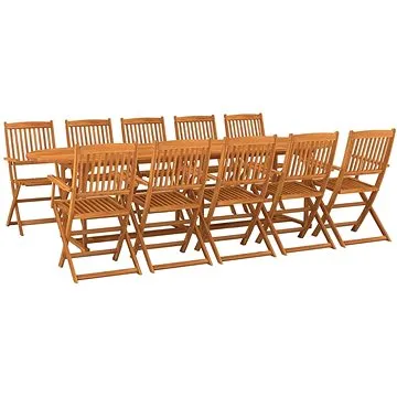 11dílný zahradní jídelní set masivní akáciové dřevo, 3086978 (3086978)