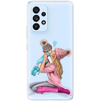 iSaprio Kissing Mom - Blond and Boy pro Samsung Galaxy A73 5G (kmbloboy-TPU3-A73-5G)