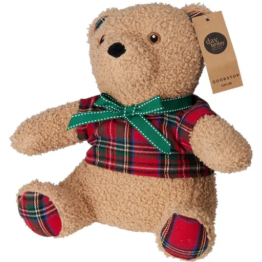 Dveřní zarážka Teddy červená, 24 x 16 cm