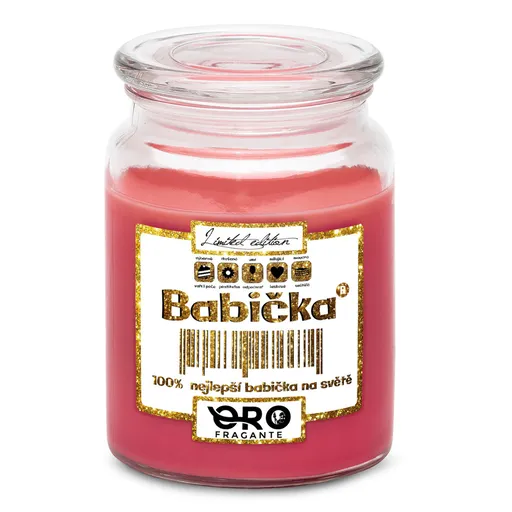 Svíčka Babička 100% (Vůně svíčky: Višně v čokoládě)