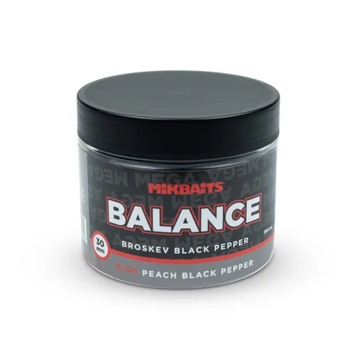 Mikbaits Boilies Mega Balance 30mm 300ml - BigB Broskev Pepř,Mikbaits Boilies Mega Balance 30mm 300ml - BigB Broskev Pepř