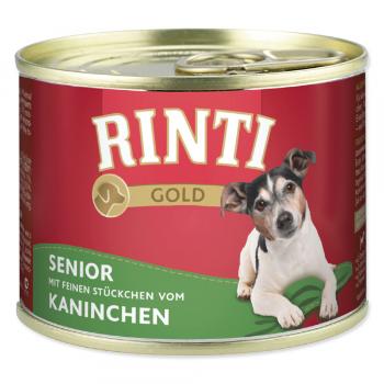 Konzerva Rinti Gold Senior králík 185g