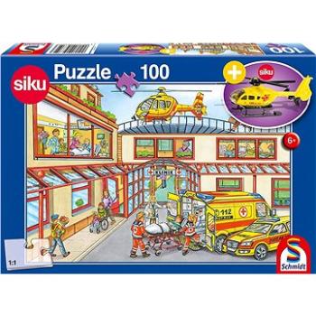 Schmidt Puzzle Záchranáři 100 dílků + model SIKU (4001504563523)