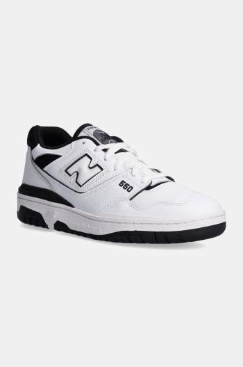 Kožené sneakers boty New Balance 550 bílá barva, BB550HA1