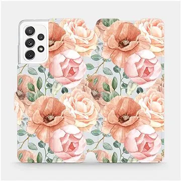 Flip pouzdro na mobil Samsung Galaxy A72 - MP02S Pastelové květy (5903516758708)