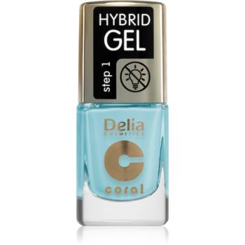 Delia Cosmetics Coral Nail Enamel Hybrid Gel gelový lak na nehty odstín 140 11 ml