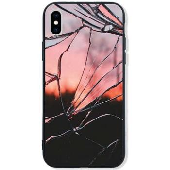 TopQ LUXURY iPhone XS pevný Pink Broken 48864 (Sun-48864)