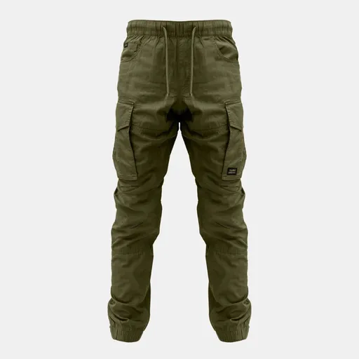 KUMU Lehké kalhoty Utility Cargos Khaki - M,KUMU Lehké kalhoty Utility Cargos Khaki - M
