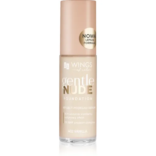 AA Wings of Color Gentle Nude Foundation tekutý make-up s hydratačním účinkem odstín 402 Vanilla 30 ml