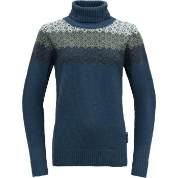 Devold SYVDE WOOL HIGH NECK Dámský svetr, tmavě modrá, velikost